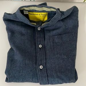 Descendant of Thieves Mens long sleeve button up shirt